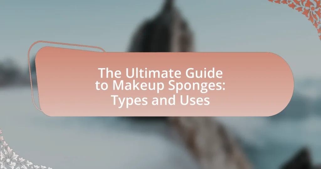 The Ultimate Guide to Makeup Sponges: Types and Uses
