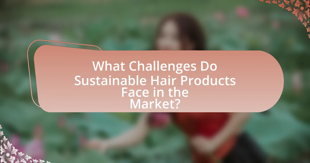 What Challenges Do Sustainable Hair Products Face in the Market?