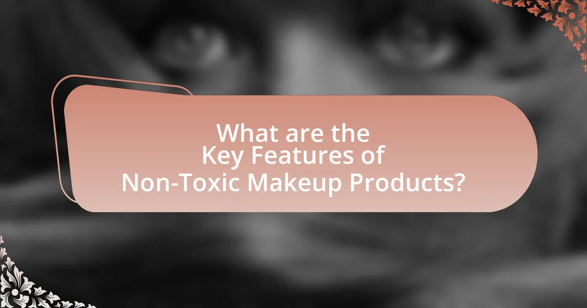 What are the Key Features of Non-Toxic Makeup Products?