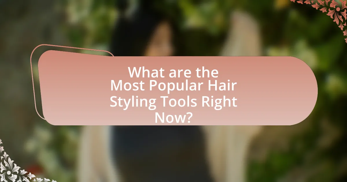 What are the Most Popular Hair Styling Tools Right Now?